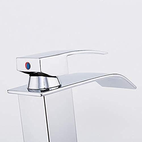 Robinet mitigeur eau d'évier cascade en acier inoxydable pour lavabo