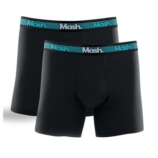 MASH Kit 02 Cueca Boxer Longa Microfibra Elástico 35MM Masculino Adulto, 2 Preto, G