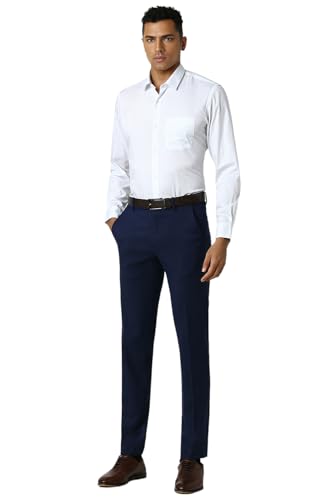 Image of Peter England Men Cotton Solid Slim Fit Shirt