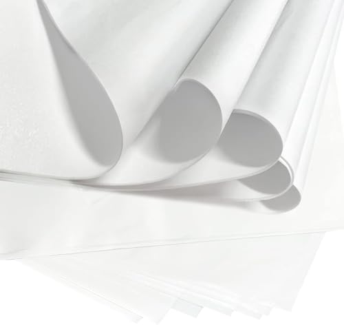 120 Blatt Seidenpapier Säurefrei Transparentpapier Weiß 61x91cm Groß Säurefreies Geschenkpapier Ungepuffert Ohne Lignin