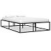 Produktbild vidaXL Bettgestell Bett Metallbett Schlafzimmerbett Doppelbett Bettrahmen Ehebett Lattenrost Schlafzimmermöbel Schwarz Metall 120x200cm