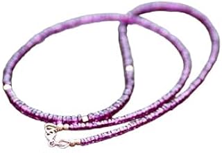 Natural Rhodolite Garnet Necklace Solid 14K Rose Gold, January Birthstone, 2nd Anniversary, Canada