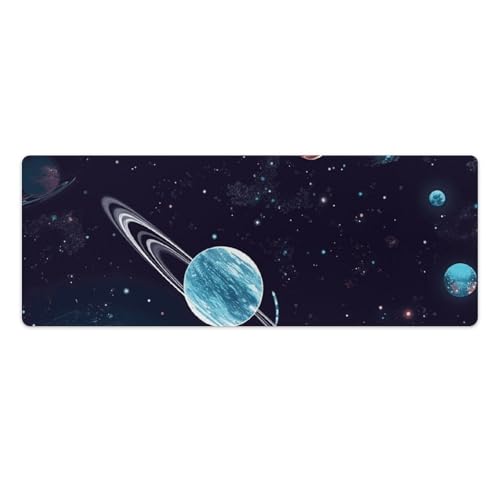 Tapis de souris de jeu galaxie XXL imperméable et antidérapant pour le bureau
