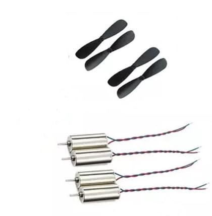 716 Magnetic Micro Coreless Motor (4 Piece) for Drones/Quadcopters/RC with Free 2 Pair of Propeller (CCW & CW)