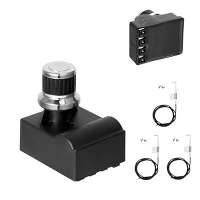 Grill Igniter Kit for Oklahoma Joe's Longhorn Combo Charcoal Gas Smoker Grill 3 Burner 15202029 16202046 18202083, Grill Igniter Parts for Charbroil 463714514, Grill Parts for Oklahoma Joes Grill