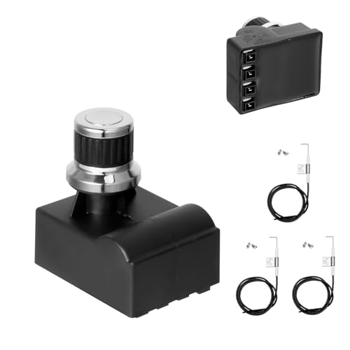 Grill Igniter Kit for Oklahoma Joes Longhorn Combo Charcoal Gas Smoker Grill 3 Burner 15202029 16202046 18202083 Grill Igniter Parts for Charbroil 463714514 Grill Parts for Oklahoma Joes Grill