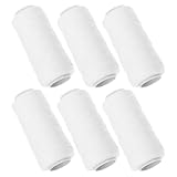 Abaodam 6 Rolls Facial Hair Remover Threading Cotton Strings for Women Facial Epilator Eyebrow Threading