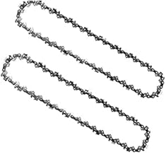 SWANSOFT 2 x 6 inch mini chainsaw chain, cordless chainsaw chains for portable electric chainsaw, carbon steel CS-1/CS1-1S (2)