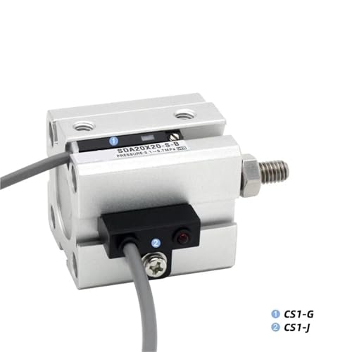 Vérin compact SDA100 résistant pour espace restreint industriel - 6