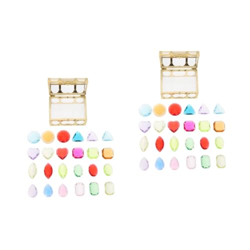 Toyvian 2 Sets Treasure Box Toys for Kids Storage Box Markers Toys for Classroom Decor