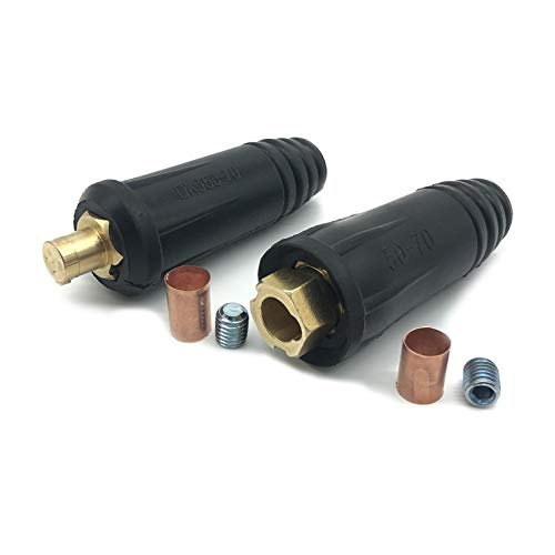 RX WELD Welding Cable Quick Connector Pair DINSE-Style (300Amp-400Amp (#1-2/0) 50-70 SQ-MM 2-set) by RX WELD - Image 2