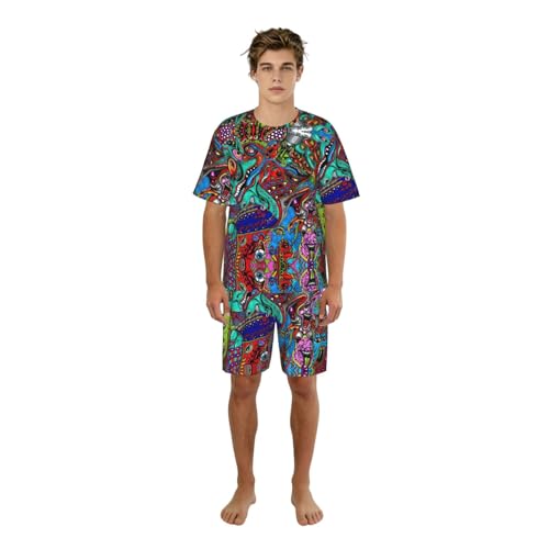 Pijama de verano para hombre ideal como ropa de descanso para tardes libres en casa