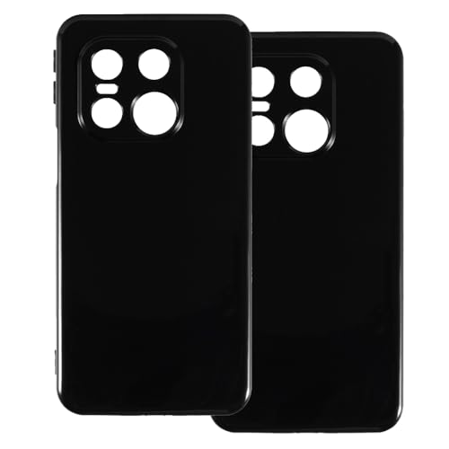 UOGNADGD 2-Pack TPU-Hülle Kompatibel mit Emporia Smart.7 Lite Handyhülle - Stoßfeste Flexible Schutzzubehör mit Präzisionsausschnitten (Schwarz+Schwarz)