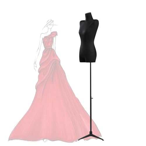 Mannequin buste noir pour création de mode et confection sur mesure
