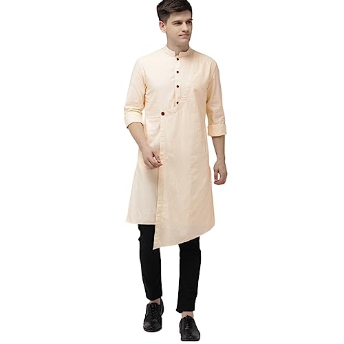 Image of The Indian Garage Co Men's Cotton Regular Fit Regular Kurta