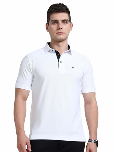 Image of STELLERS Men's Premium Polo T-Shirt Wrinkle Free Quick Dry Soft and Feather Touch Feel Regular Fit