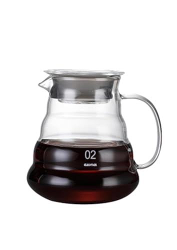 Image of DOPPIO Glass Coffee Server 600ml for Pour over and Drip Coffee Maker - Premium Borosilicate Carafe with Heat Resistant Design