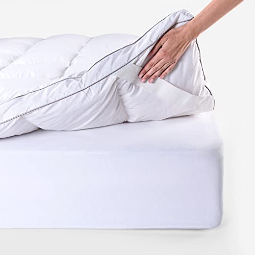 Miniatura 6 de Pikolin - Topper De Hotel Plumas 135x190 Cm - Sensación Nube - Sobrecolchón Grosor 5 Cm, Pluma 100 , Transpirable Gran Acogida, Extrasuave, Cubrecolchón
