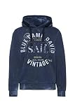 Camp David Herren Hoodie mit Batik-Look und Artworks
