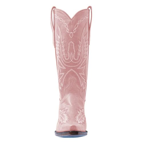 Western - Style Embroidered Boots, Leather Mid - Calf Pointed - Toe Boots, Classic Cowboy Riding Boots2