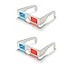 eLUUGIE 100 Pairs 3D Cardboard Glasses Universal Anaglyph 3D Glasses Cardboard Paper Red Blue Cyan or Movie (100 Pairs)