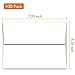A7 Printable White Envelopes 5x7 100 Pack Quick Self Seal,for 5x7 Cards Perfect for Weddings, Invitations, Photos, Graduation, Baby Shower 5.25 x 7.25 inches，AZAZA