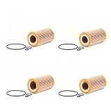 Engine Oil Filter Set of 4 - Compatible with Dodge Freightliner Sprinter 2.7L - Mann HU718/1k