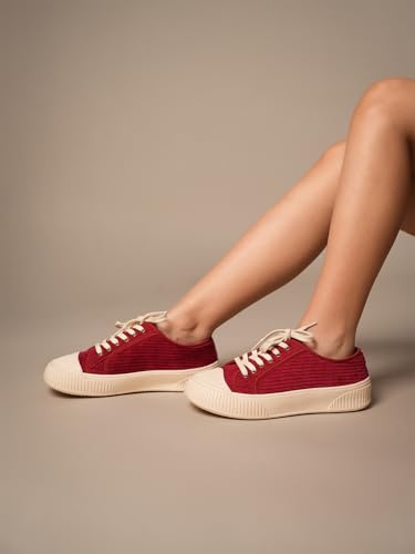 Image of Theater Wicked Brothers Lace-Up Sneakers for Women | Casual Shoes with Cushioned Insole