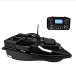 BAUBAUPLAY RC Fishing Bait Boat, ZV9 4 Compartments RC Bait Boat with GPS Positioning, One-Key Return, RC Bait Boats Speedboat Fishing Gifts for Men