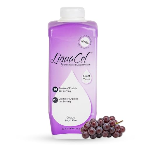 LiquaCel Concentrated Liquid Protein, Grape Flavor, Ready-to-Drink, 16g Hydrolyzed Collagen