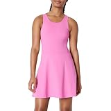 Amazon Essentials Robe de Tennis Active FormFlex Sans Manches, avec Body, Soutien-Gorge et Short Intégrés, Ultra Douce Fille, Rose, 6-7 ans