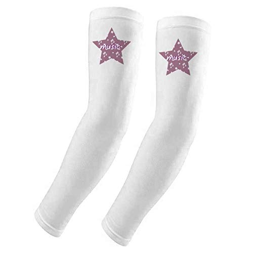 Housse de protection UV violette pour bras à motif étoiles idéale pour le cyclisme