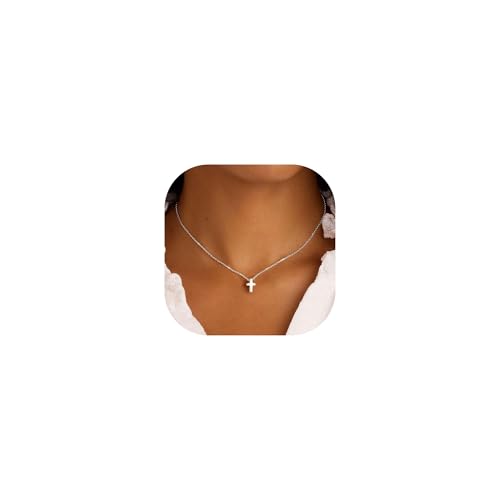 Collier croix délicat pendentif cadeau idéal pour fille