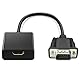 PETERONG VGA zu HDMI Adapter 1080P@60Hz VGA Stecker auf HDMI Buchse Konverter mit 3,5 mm Audiobuchse für PC, Laptop, TV Box zu HDTV, Monitor, Projektor, Bildschirm