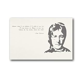 YANGLIN Poster John Lennon British Singer And Citations – Impression d’art – Peinture murale – Décoration d’intérieur… - Les Beatles, Paul McCartney, John Lennon, RIngo Starr, George Harrison