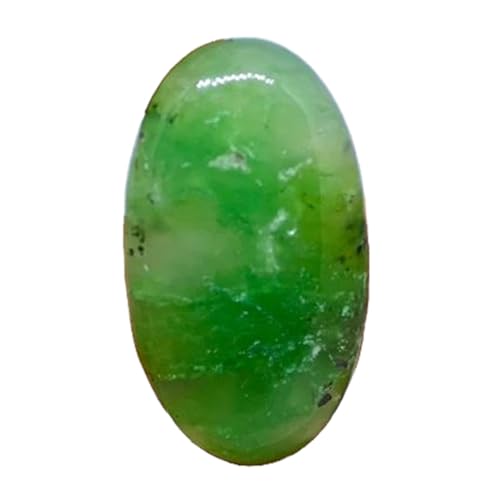 Gemme chrysoprase authentique en cabochon ovale 35x19x5mm d'une finition rare