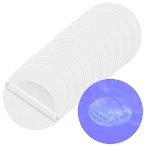 Junsasi 10pcs Round Clear Tent Repair Tape Kit Invisible Waterproof Puncture InvisibleTent Patch Tape for Tents, Lifebuoys, Raincoats, Umbrellas, Sofas, Inflatable Beds Toys Swimming Pools Cover