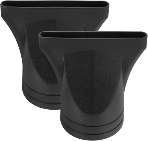 2Pcs Black Non-General Type Salon Hairs Dryer Nozzles Replacement Plastic Narrow Concentrator Hair Dryer Wide Nozzle Replacement for Diameter 4.5 cm, Hair Dryer Attachment Nozzle (Diameter 4.5 cm)