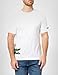Lacoste Men's Big Croc Print Regular Fit Pajama T-Shirt (Amazon Exclusives), White/Thyme, Small