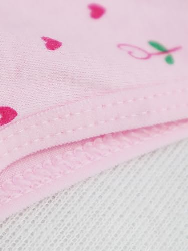 Girl'S Bra Panties Set Comfy Breathable Cotton Underwear Set,Cute Heart Letter Print Training Set For 10-123