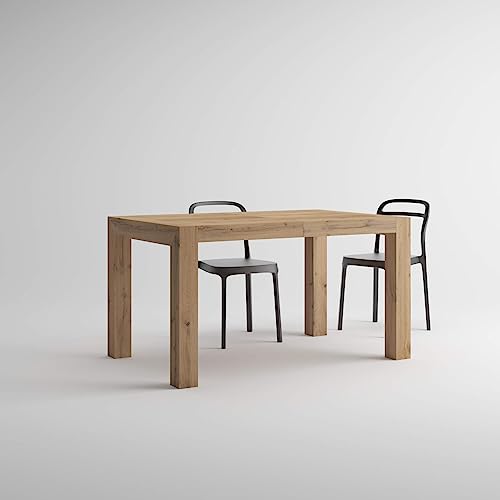 Mobili Fiver, Iacopo Extendable Dining Table, Rustic Oak, Made In Italy #TOP3