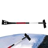 Generico Rascador de nieve para vehículos, limpiador de parabrisas de coche, quitanieves extensible para vehículos | para invierno en ventanas, puertas de camiones y SUV