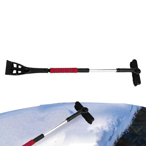Car Snow Shovel - Extensible Auto Snow Removal Tool, Multi Purpose Cleaner for Car SUV Truck Glass Window and Door, Handy Winter Accessory for Fast Ice and Clearing Frost Removal
