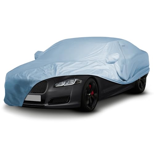 Image of iCarCover Premium Car Cover for 2011-2019 Jaguar XJ Base, Supersport, Supercharged Heavy Duty Waterproof All-weather Automobiles Custom Fit Indoor Outdoor UV Snow Protection Covers with Straps and Bag