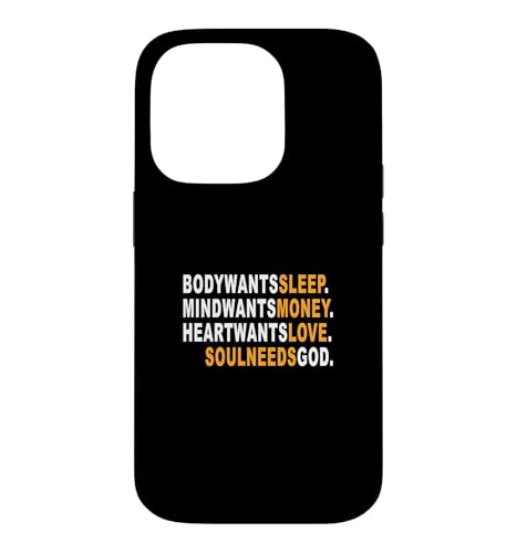 �I�����W�F Soul Needs God �I�����W�O���t�B�b�N �X�}�z�P�[�X iPhone 14 Pro �p