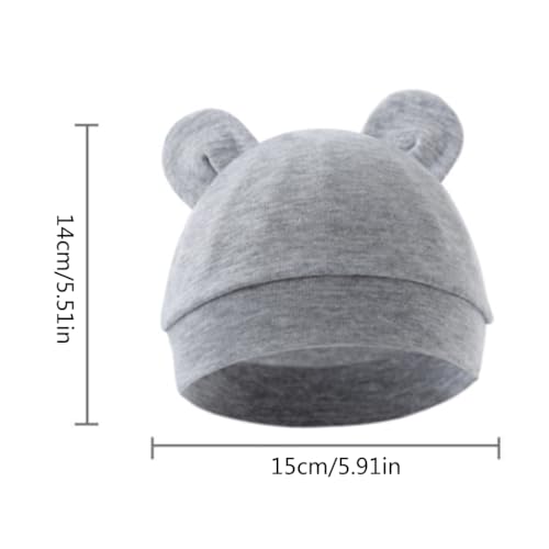 Soft & Breathable Newborns Baby Hat Cotton Fetal Caps for 0 to 3 Months Comfortable Infants Bonnet Fashionable Headwrap Navy Blue3