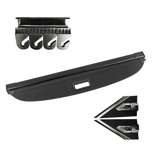 Cubierta retráctil para Chevrolet Trax 2023 y 2024: cortina de maletero trasero color negro 2