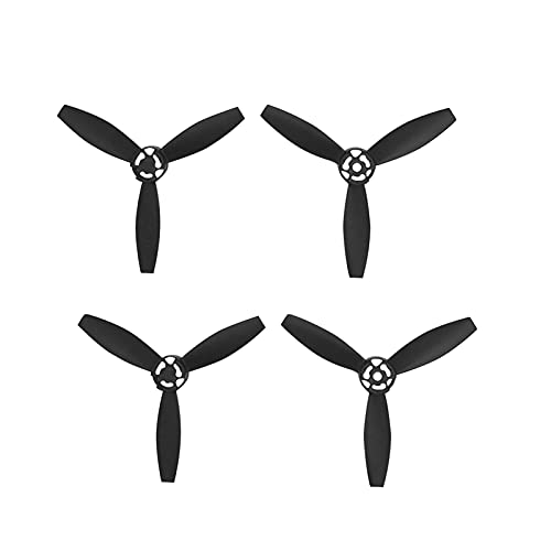 Szwaldaper 4 Piezas de Repuesto for hélice de dron, hélices de liberación rápida, Tornillo de ala, Accesorio de Ventilador, Piezas de Repuesto, Negro, Blanco y Rojo, Parrot Bebop 2.0 Hélices de Palas