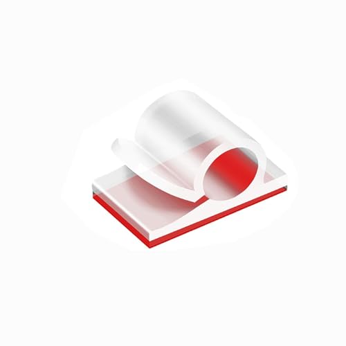 Clips de câble adhésifs Alrens transparents pour fixer et ranger sans percer les murs