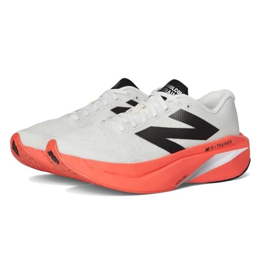 New Balance FuelCell Supercomp Trainer V3 Tênis de corrida masculino, Urgent Red/Sea Salt/Black, 42